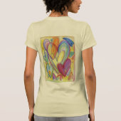Rainbow Love Hearts Art Custom T - Shirt (Rückseite)