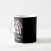 Rainbow Love Latch Nourish Breastfeeding Awareness Kaffeetasse (Vorderseite Links)