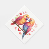 Rainbow Lovebirds Serviette (Ecke)