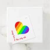 Rainbow Lover Hearts Geschenkanhänger (Beispiel)