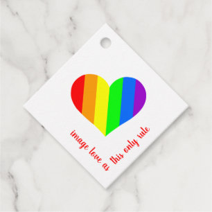 Rainbow Lover Hearts Geschenkanhänger
