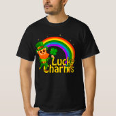 Rainbow Lucky Charms Shirt, St Patricks Day, Lucky T-Shirt (Vorderseite)