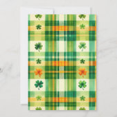 Rainbow Lucky Little Kleeblatt Baby Dusche Einladung (Rückseite)