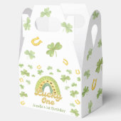 Rainbow Lucky One Birthday Favor Box Geschenkschachtel (Geöffnet)