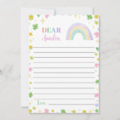 Rainbow Lucky One Time Capsul Note Card Dankeskarte (Vorderseite)