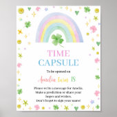 Rainbow Lucky Zum Geburtstag Kapselunterschrift Poster (Vorne)