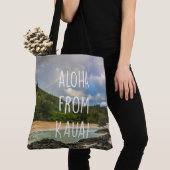 Rainbow Lumaha'i Beach, Kauai, Hawaiian Beach Bag Tasche (Von Nahem)