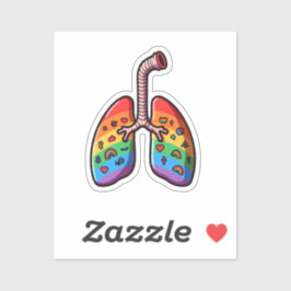 Rainbow Lungs Aufkleber