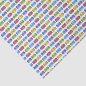 Rainbow Macaron Cookies Französisches Konditorgebä Seidenpapier (Ausschnitt)