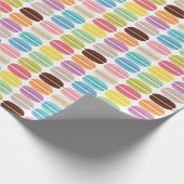 Rainbow Macarons Muster Geschenkpapier (Ecke)