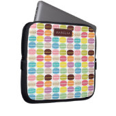 Rainbow Macarons Muster Personalisiert Laptopschutzhülle (Vorne Rechts)