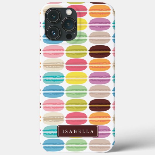 Rainbow Macarons Personalisiert Case-Mate iPhone Hülle (Rückseite)