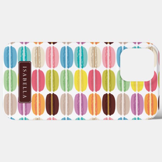 Rainbow Macarons Personalisiert Case-Mate iPhone Hülle (Rückseite (Horizontal))
