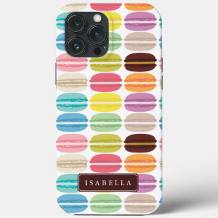 Rainbow Macarons Personalisiert iPhone Hülle