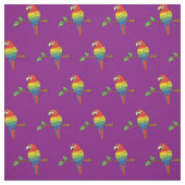 Rainbow Macaw Parrots Niedliche Vögel Stoff (Muster)
