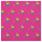 Rainbow Macaw Parrots Niedliche Vögel Stoff (Muster)