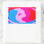 Rainbow-Magie Rechteckiger Aufkleber (Tasche)