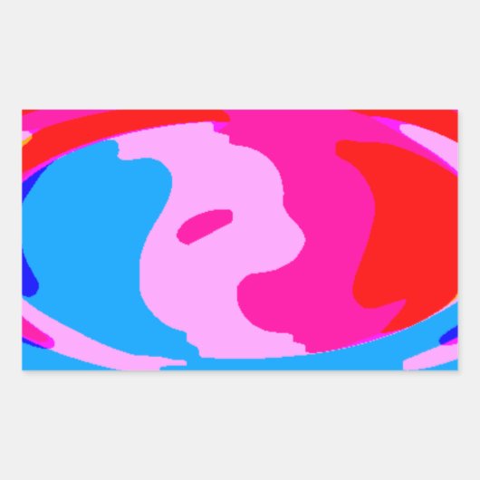 Rainbow-Magie Rechteckiger Aufkleber (Vorderseite)