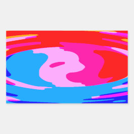 Rainbow-Magie Rechteckiger Aufkleber