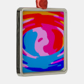 Rainbow-Magie Silbernes Ornament (Rechts)