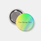 Rainbow-Magnet - Persönlich mit Ihrer Nachricht Magnet (Vorderseite/Rückseite)