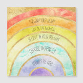 Rainbow Magnetkarte (Vorderseite)