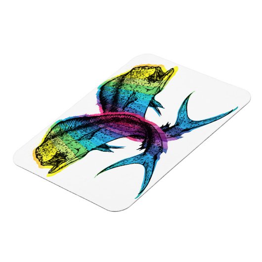 Rainbow Mahi Mahi Magnet (Linke Seite)