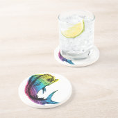 Rainbow Mahi Mahi Untersetzer (Seite)