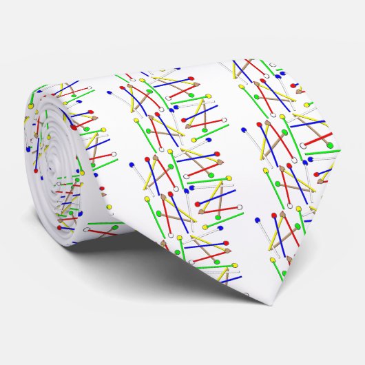 Rainbow Mallets Krawatte (Gerollt)