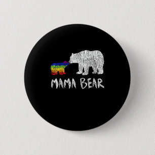 Rainbow Mama Bear Love Support Prix Button