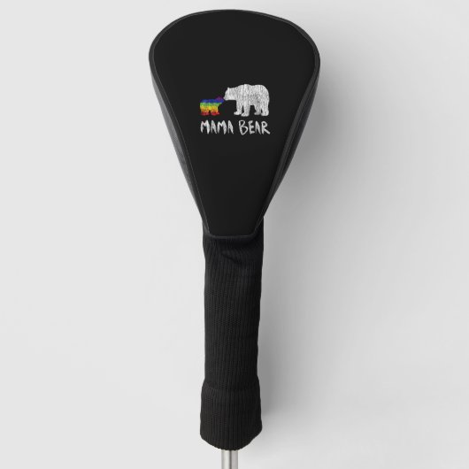 Rainbow Mama Bear Love Support Prix Golf Headcover (Vorderseite)