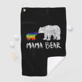 Rainbow Mama Bear Love Support Prix Golfhandtuch (Insitu)