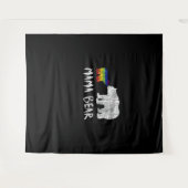 Rainbow Mama Bear Love Support Prix Wandteppich (Vorderseite (Horizontal))