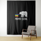 Rainbow Mama Bear Love Support Prix Wandteppich (Beispiel)