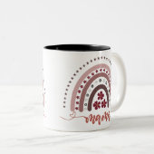 Rainbow Mama Graphic Retro Design Tasse (VorderseiteRechts)