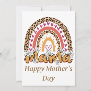 Rainbow Mama Happy Mother Day Card Einladung