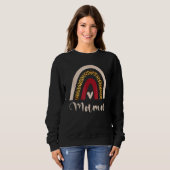 Rainbow Mama Leopard Boho Style Sweatshirt (Vorne ganz)