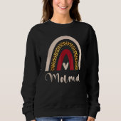 Rainbow Mama Leopard Boho Style Sweatshirt (Vorderseite)