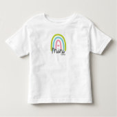 Rainbow Mama Mini Matching Anpassbar Kleinkind T-shirt (Vorderseite)
