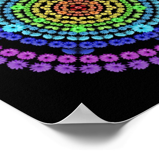 RAINBOW MANDALA 1 POSTER (Ecke)
