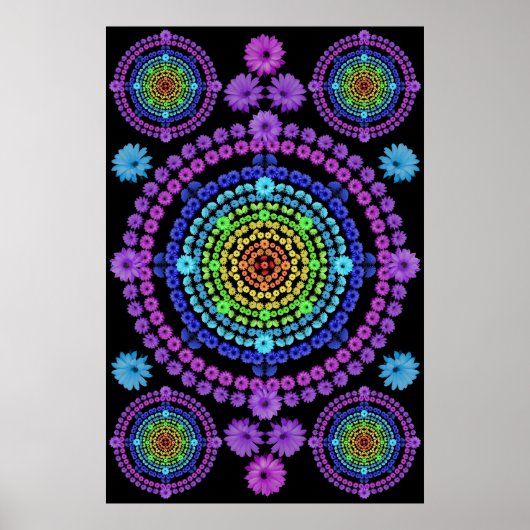 RAINBOW MANDALA 1 POSTER (Vorne)