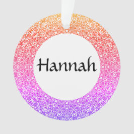 Rainbow Mandala Anpassbare Acrylschmuck Ornament
