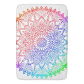 Rainbow Mandala Badematte (Vorderseite Vertikal)