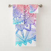 Rainbow Mandala Badhandtuch Set (Insitu)