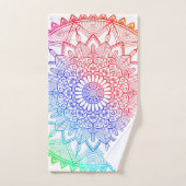 Rainbow Mandala Badhandtuch Set (Handtuch)