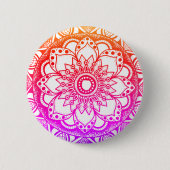 Rainbow Mandala Button (Vorderseite)