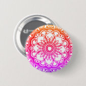 Rainbow Mandala Button (Vorne & Hinten)