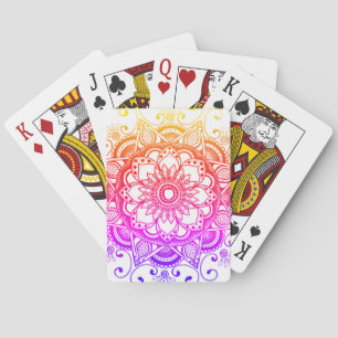 Rainbow Mandala Deck of Cards Spielkarten
