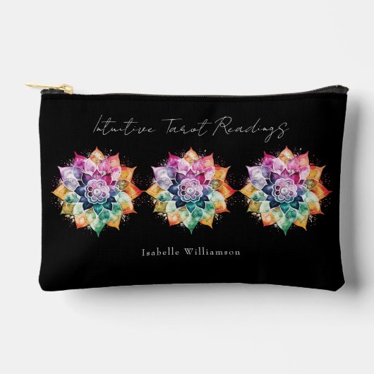 Rainbow Mandala Esoteric Psychic Oracle Tarot Card Zubehörtasche (Vorderseite)