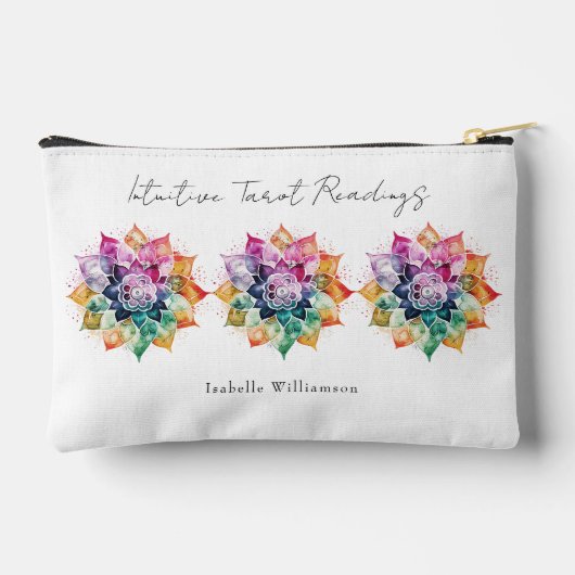 Rainbow Mandala Esoteric Psychic Oracle Tarot Card Zubehörtasche (Rückseite)